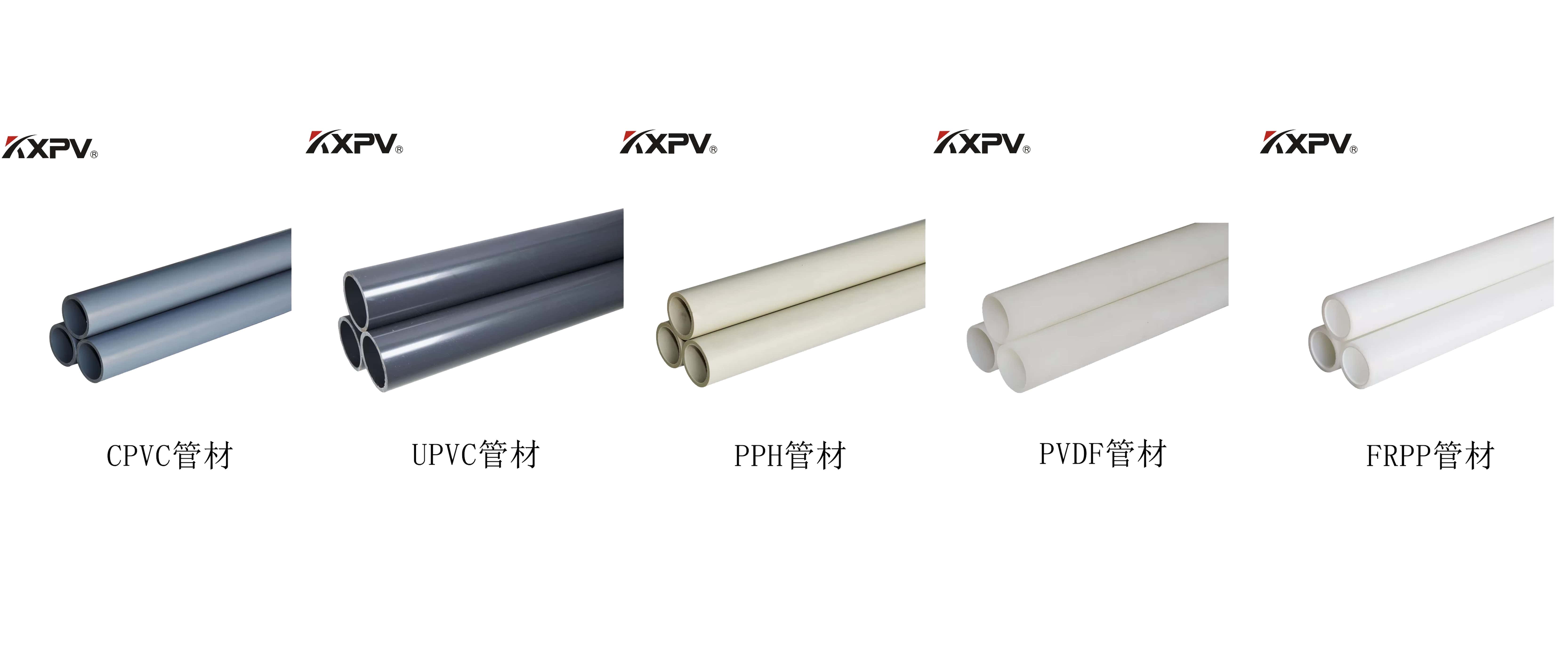 PVC、CPVC、UPVC、PP、FRP的区别及特点